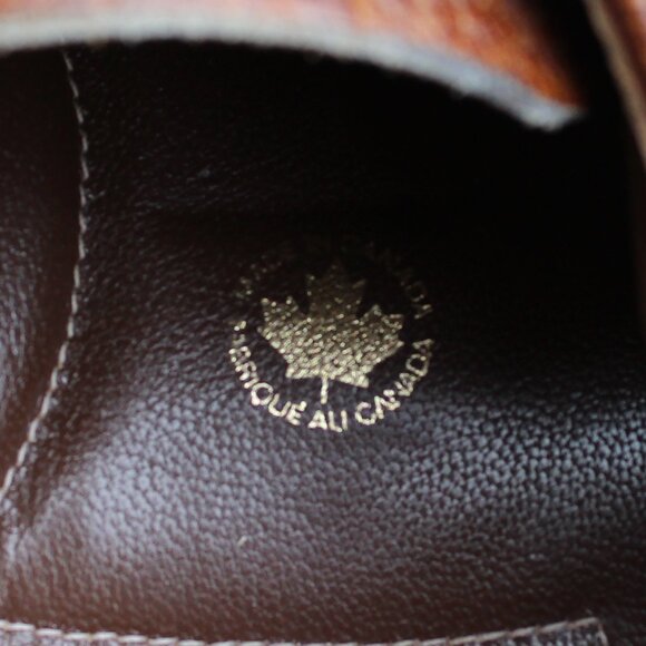 EUC Vtg 70s Florsheim Antelope Leather Derby, Men's 10.5 Narrow, Made in Canada - Picture 10 of 15